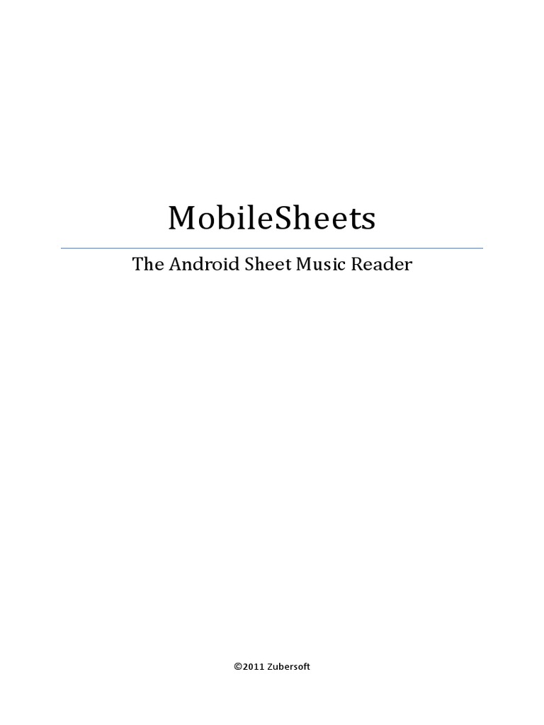 Mobile Sheets | PDF | Portable Document Format | Tablet Computer