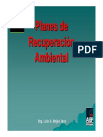 L. - Planes de Recuperación Ambiental