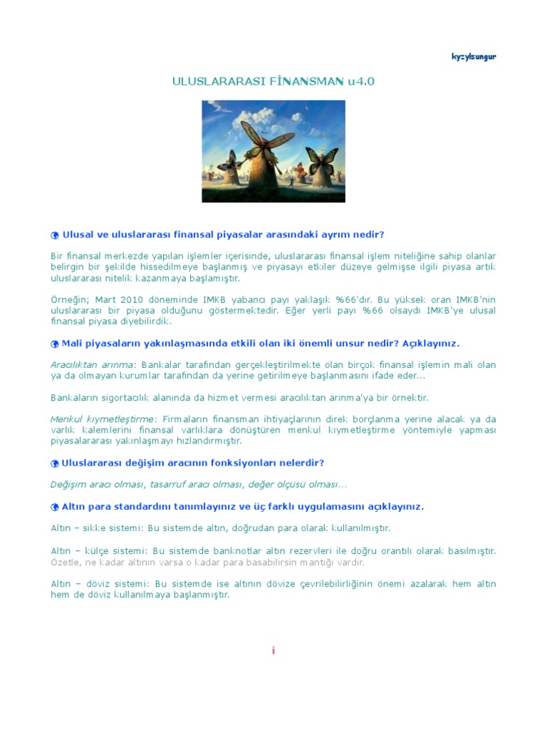 Uluslararası Finansman U4.0 | PDF