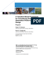 A Valuation-Based Framework For Considering Distributed Generation Photovoltaic Tariff Design