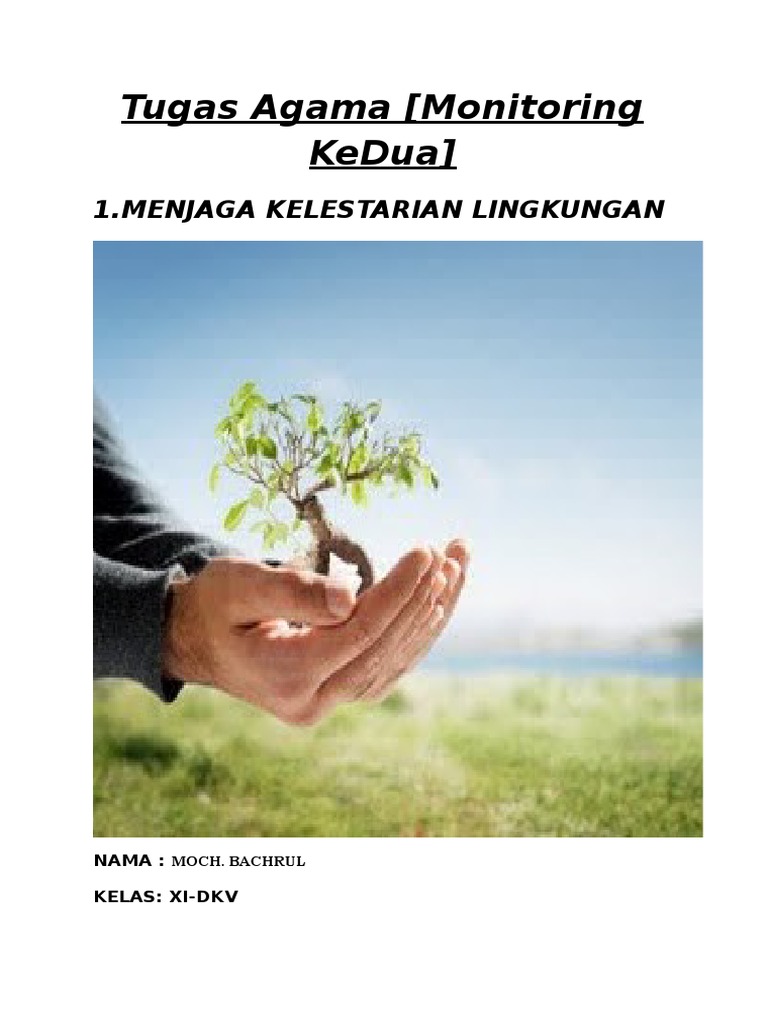 Contoh Makalah Tentang Lingkungan Hidup