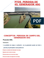 Conceptos Perdida de Campo Del Generador 40g