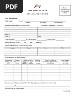 Application Form