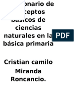 Cuestionario de Conceptos Basicos en La Basica Primaria.