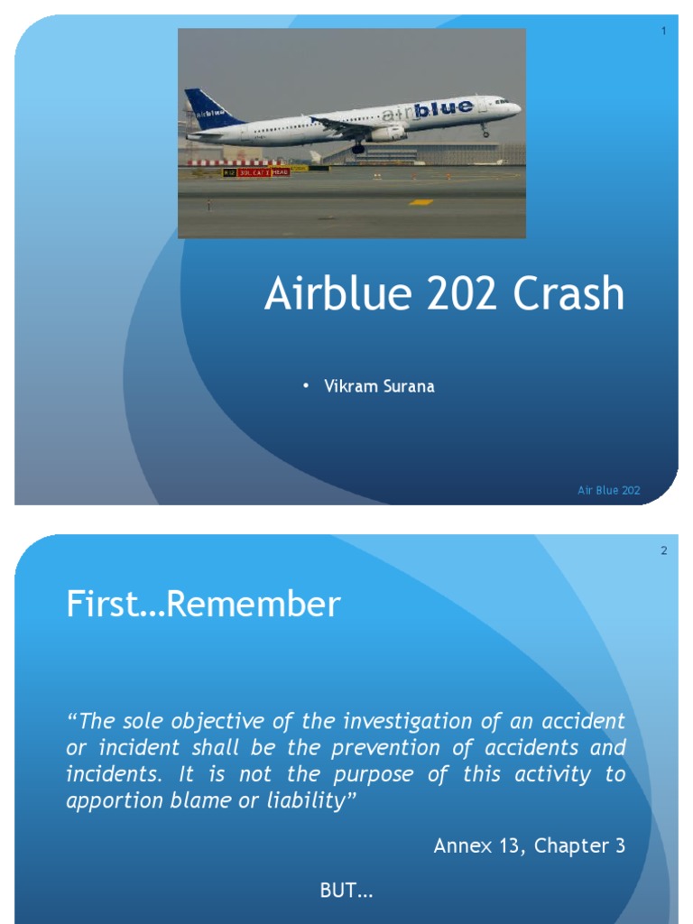Airblue Flight 202 Crash Investigation | PDF | Air Traffic Control ...