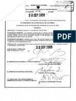 Decreto 3770 de 2009