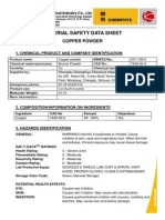 MSDS Copper Powder