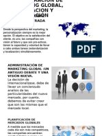 Administracion de Marketing Global, Planificacion y Organización