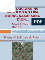 Lipa City Rivers Status As of May 2014