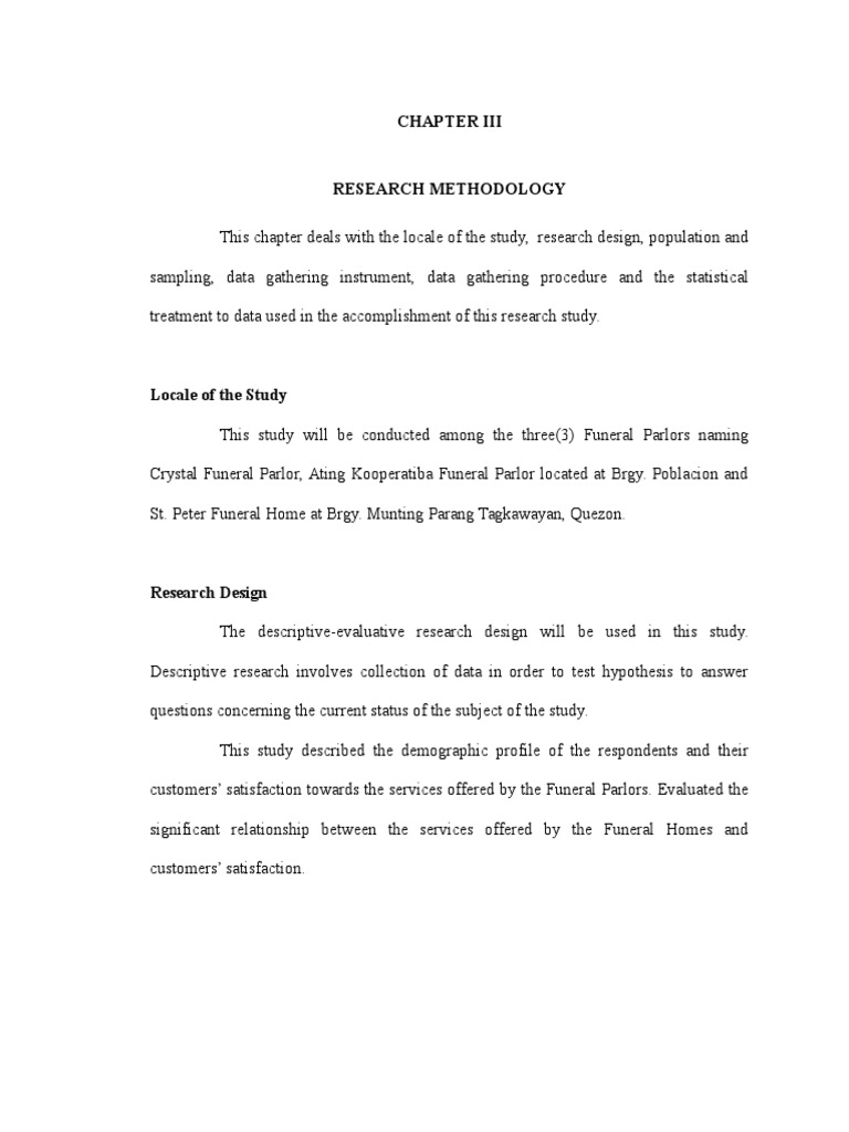 Chapter 3 Thesis | Download Free PDF | Research Methods | Methodology