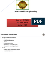 Introduction To Bridge Engineering: Course # CE-5120 03 Credit Hours Lecture # 04