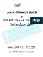 IBPS RRB CWE III Quick Reference Guide 2014