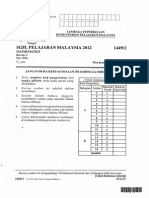 SPM Maths 2012 Paper 2