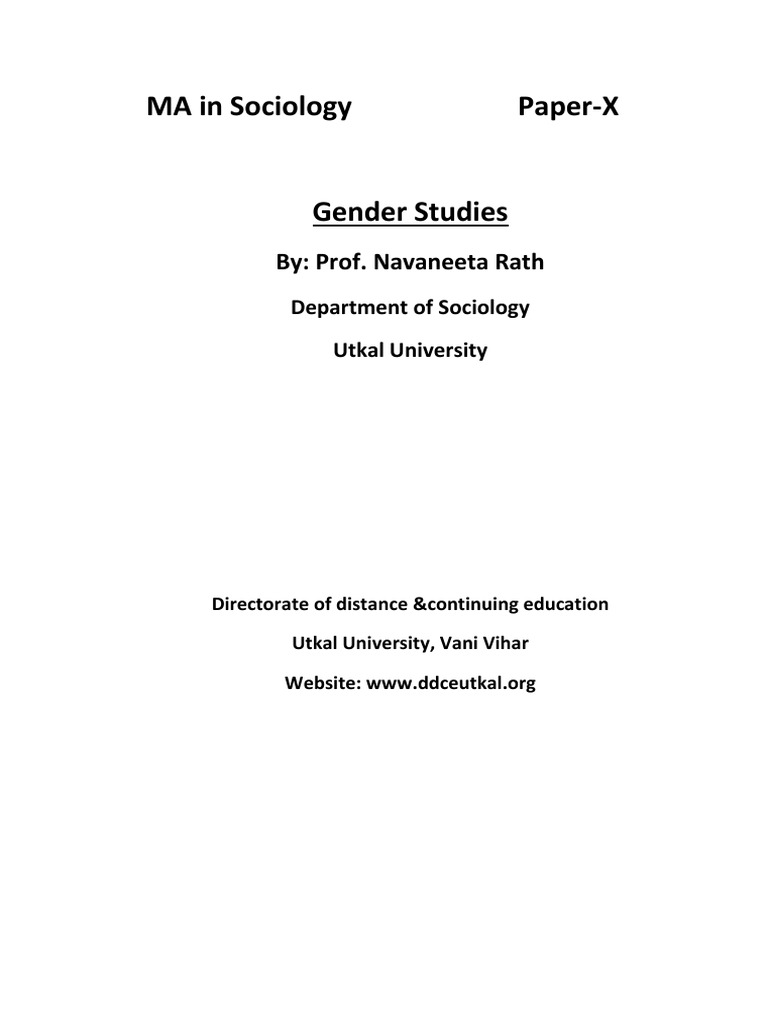 Social Construction of Gender Explained | PDF | Gender Role | Feminism