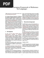 Common European Framework of Reference For Languages PDF