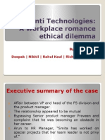 Prashanti Technologies: A Workplace Romance Ethical Dilemma and ETHICS