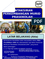 Pentaksiran Prasekolah Penerangan