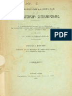 Basaldua Florencio Dbasaldua Florencio de - Contribucion Al Estudio de La Prehistoria Universal (1907) e - Contribucion Al Estudio de La Prehistoria Universal (1907)