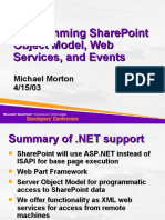 Programming Sharepoint Object Model, Web Services, and Events