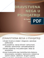 Zdravstvena Nega U Psihijatriji