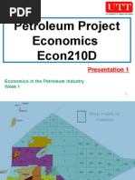 Petroleum Project Economics 01