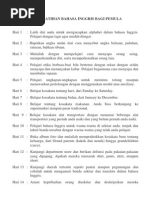 20 Hari Latihan Bahasa Inggris Bagi Pemula