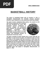 Basketball History