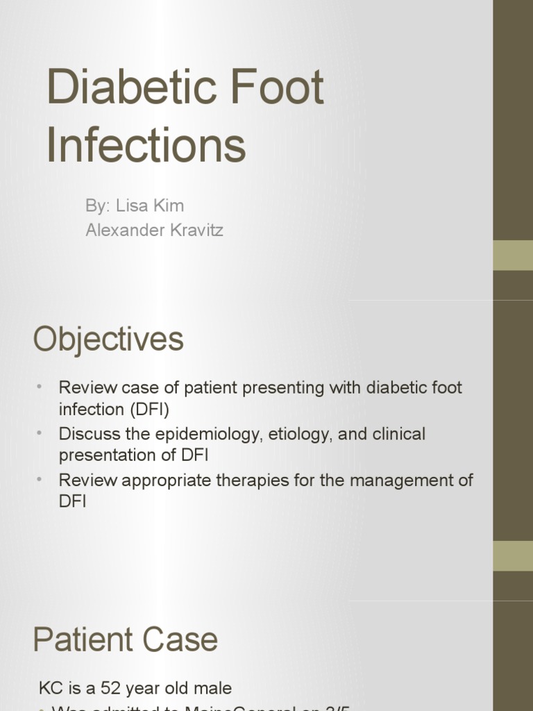 Diabetic Foot Infection Management Guide | PDF | Wound | Methicillin ...