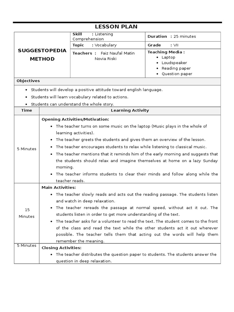 teaching-methodology-suggestopedia-lesson-plan-lesson-plan