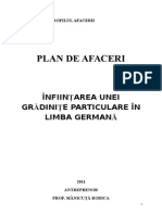 PLAN de AFACERI Gradinita Lb Germana