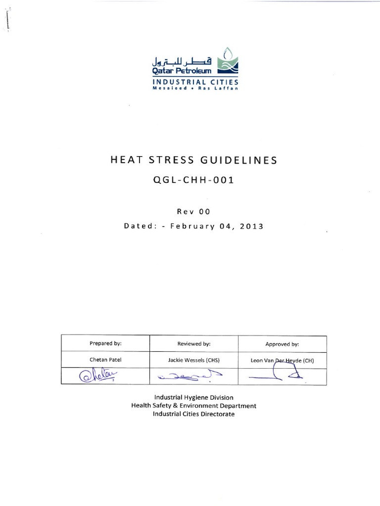 RLC Heat Stress Guidelines | PDF | Hyperthermia | Humidity