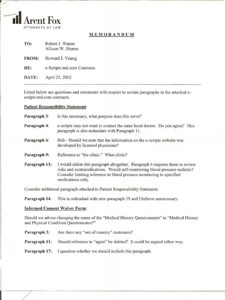 Legal Review of e-Scripts Contracts | PDF