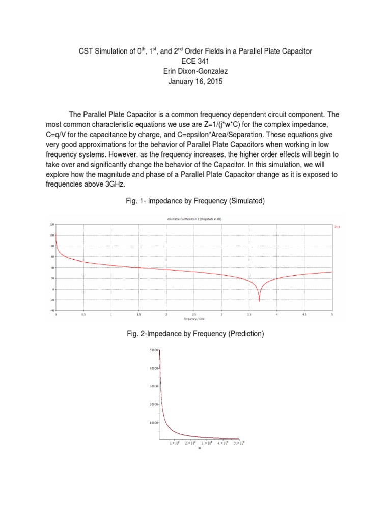 Parallel Plate Capacitor Simulation Insights | PDF | Capacitor ...