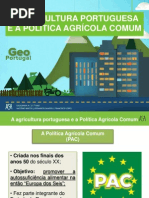 A PAC e a agricultura portuguesa