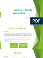 Responsibilities, Rights and Duties Presentation