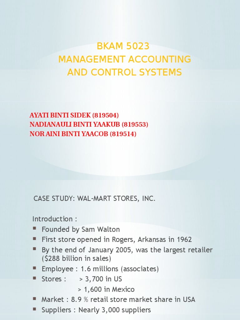 Wal-Mart 5023 Case Study Analysis | PDF