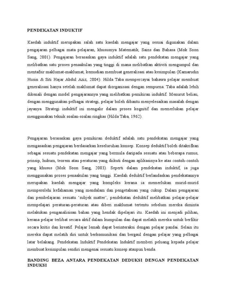 Pendekatan Induktif Pdf