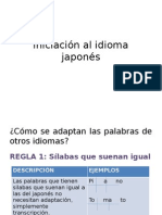 Iniciación Al Idioma Japonés