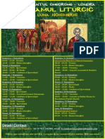 Programul Liturgic Noiembrie 2015