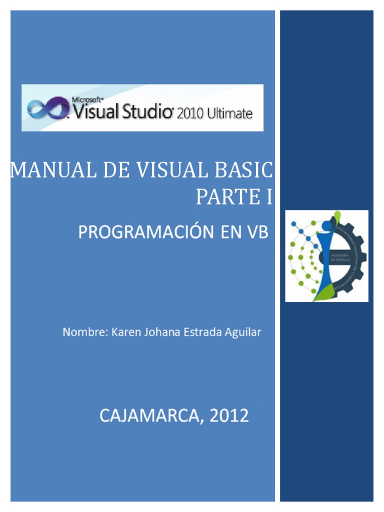 Manual de Visual Basic Primera Parte | PDF | Ventana (informática) | Básico