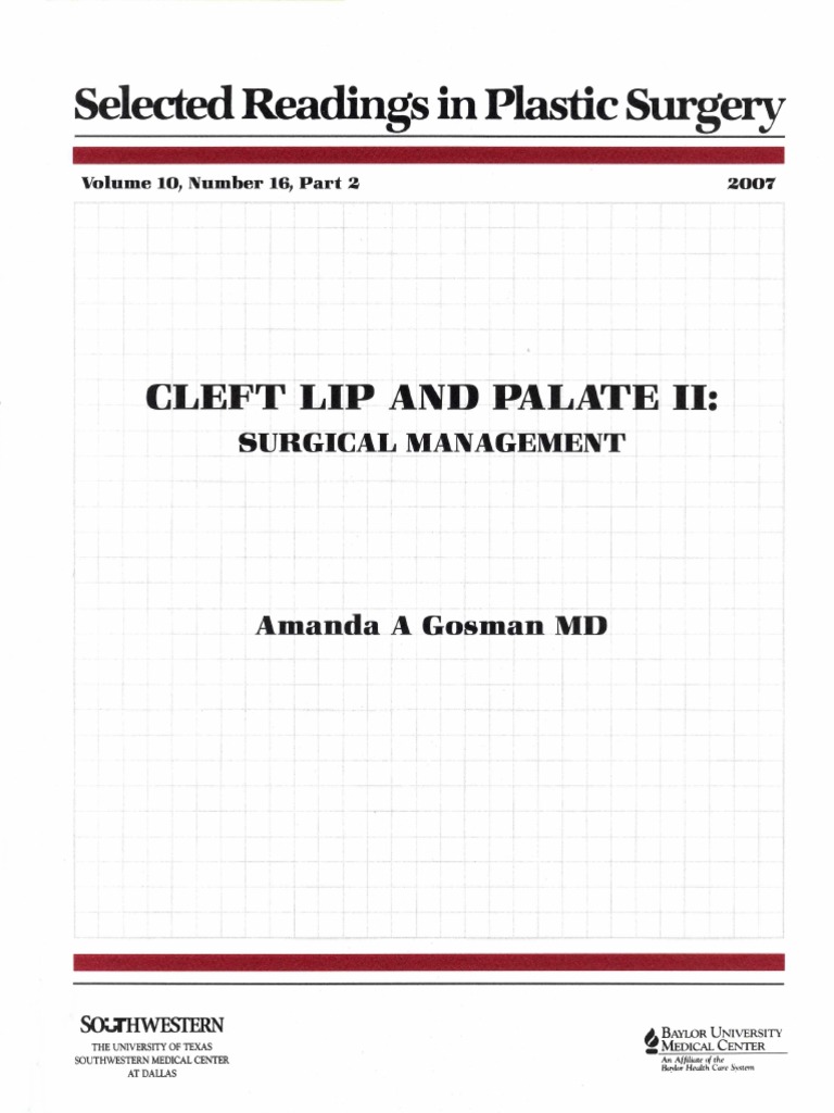 10-16-02 Cleft Lip and Palate Part 2 TEKNIK | PDF | Facial Features ...