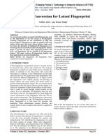 3D To 2D: Conversion For Latent Fingerprint