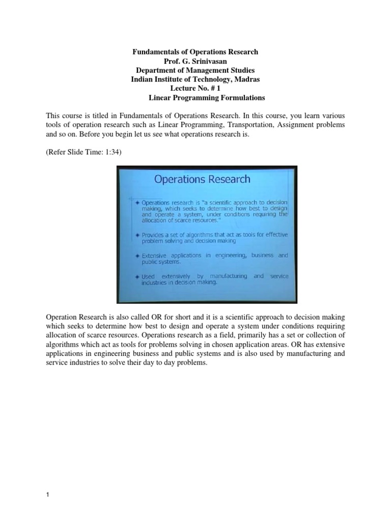 Operations | PDF