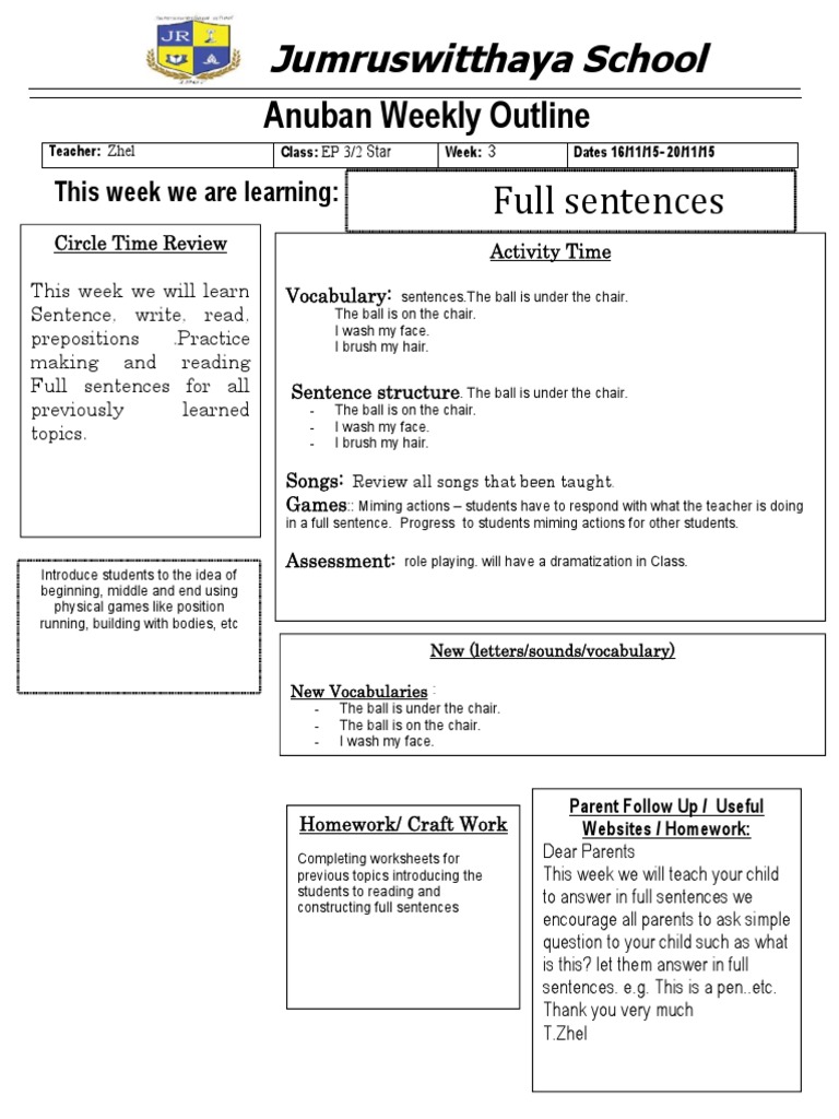 A3 Starweek 3 Term 2 | PDF | Language Arts & Discipline