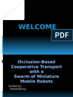 Occlusion-Based Cooperative Transport With A Swarm of Miniature Mobile Robots Seminar