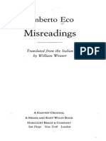 Umberto Eco Misreadings