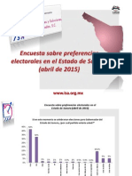 Encuesta en Sonora (abril de 2015)