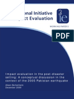 Impact Analysis For Post Earthquake Pakistan