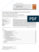 2. Current Status of Research on Optimum Sizing of Stand Alone Hybrid Solar Wind Power Generation System