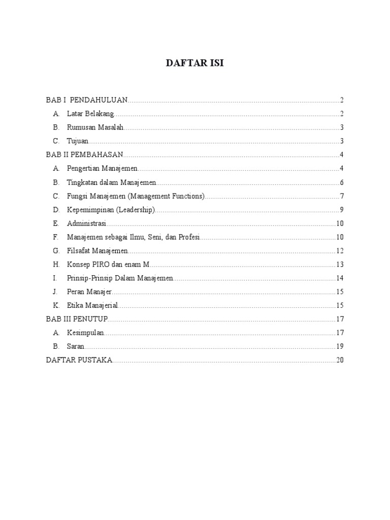 Makalah Asas Asas Manajemen